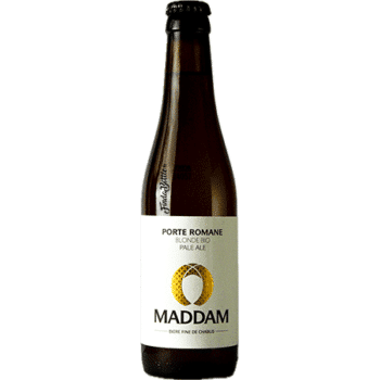 Bouteille de bière artisanale porte romane pale ale Brasserie Maddam