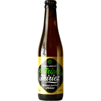 Bouteille de bière artisanale triple bio Brasserie thiriez