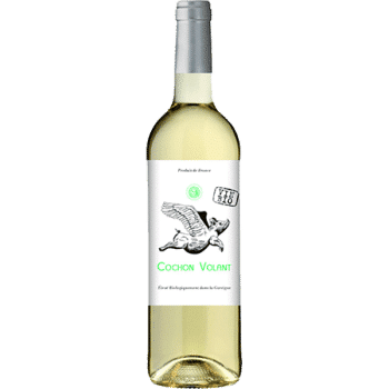 Bouteille de vin Cochon Volant Blanc du Château de Caraguilhes