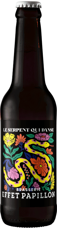 Bière artisanale le serpent qui danse porter brasserie effet papillon