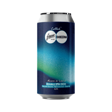 Brasserie Fauve Aurore de Sibérie DIPA DDH Nelson Sauvin, Simcoe, NZ Cascade