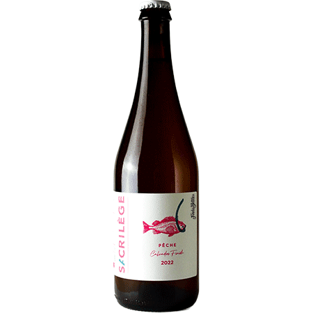 Bière artisanale cuvée pêche calvados brasserie sacrilège