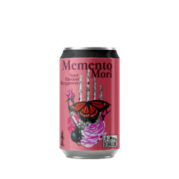 Canette bière artisanale memento mori sour passion bergamote brasserie la débauche