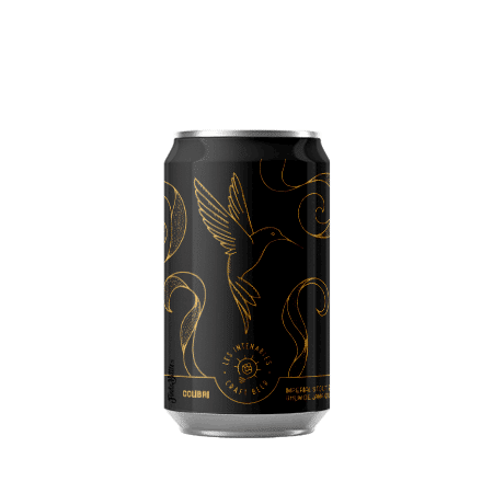 Bière artisanale colibri imperial stout ba rhum de jamaique brasserie les intenables