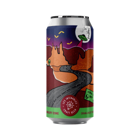 Bière artisanale desert zone double west coast ipa brasserie les intenables