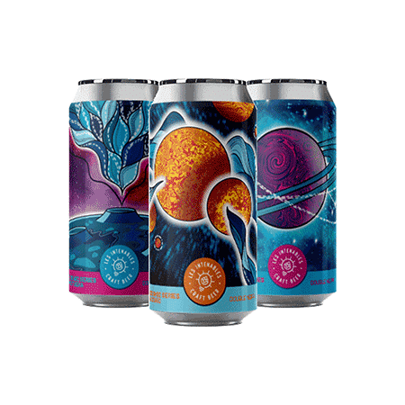 coffret Bières artisanales cosmic series double neipa brasserie les intenables