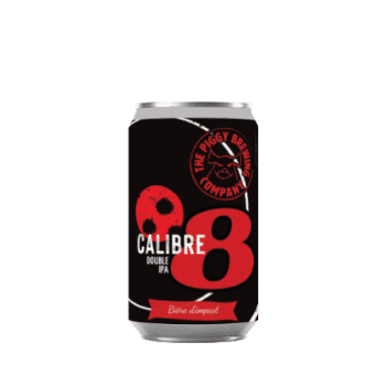 Bière artisanale calibre 8 canette 33 double ipa brasserie piggy