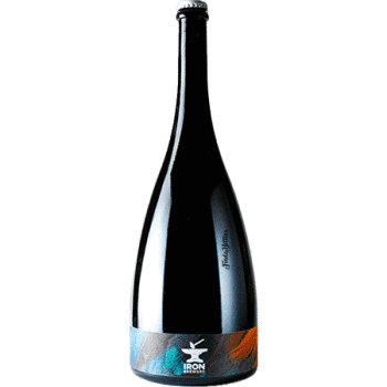 Magnum de bière artisanale fermentation mixte menthe framboise brasserie Iron