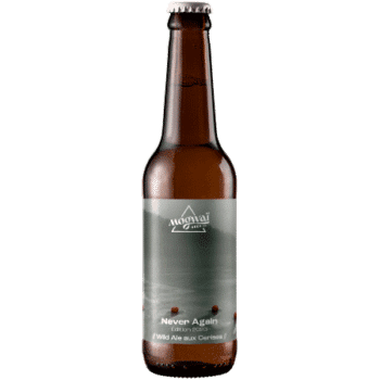 Bière artisanale never again wild ale cerises brasserie mogwai
